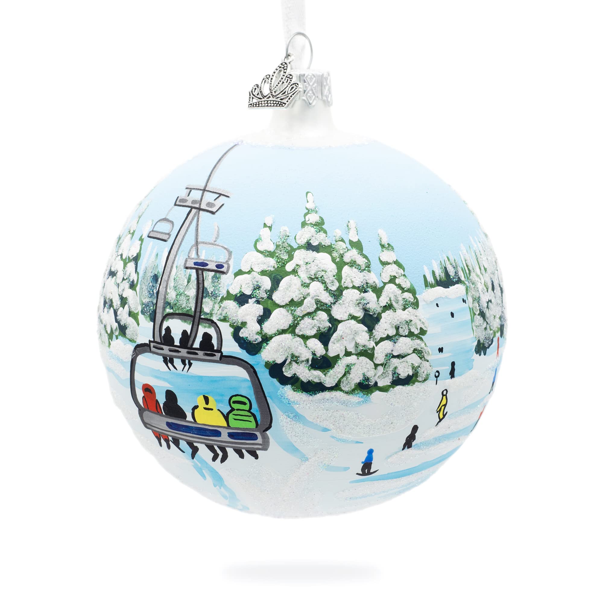 Boule en verre Keystone Ski Resort Colorado Décoration Noël