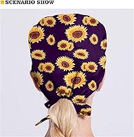 Vista 6 de JoyLamoria Gorra estampada novedosa con banda para el sudor, para mujeres y hombres, ajustable, con lazo en la espalda, para paiting