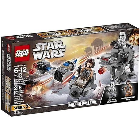 LEGO Star Wars The Last Jedi: Ski Speeder vs. First Order Walker Microfighters