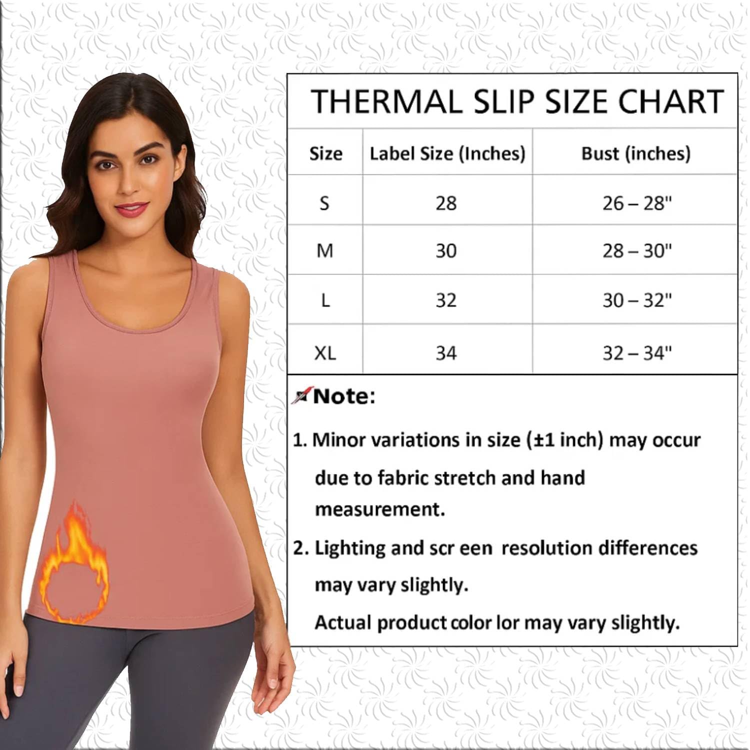 ELEG & STILANCE Thermal Tank Top Womens Fleece Lined Underwear Tops Undershirt for Women Cotton Cami Warm Base Layer Vest Scoop Neck (in, Alpha, XL, Grey) - Image 4 thumbnail