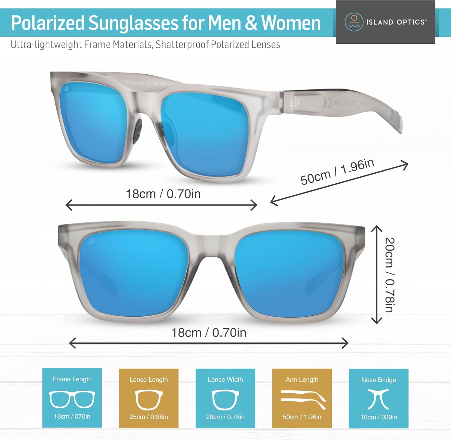 Capa Sunglasses by Island Optics – Polarized, Sharp, and Durable for Fishing, Boating & Outdoor Adventures