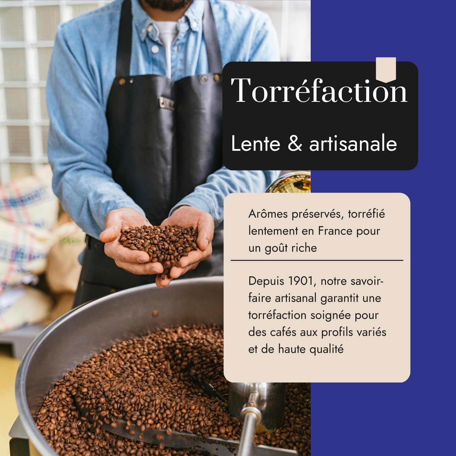 Café Bonnac – Café En Grain Éthiopie Guji Uraga 1kg | 100% Arabica Lavé | Notes Florales, Agrumes Et Thé Noir | Grand Cru D’altitude | Torréfaction Artisanale | Idéal Machine À Café Grain