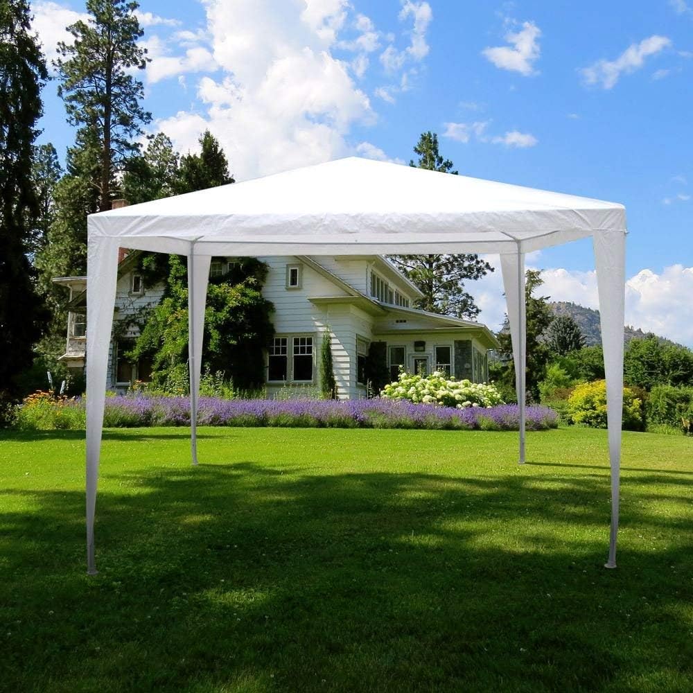 Garden Vida 3x3m Gazebo Garden Party Tent Steel Legs Water Resistant Roof Event Shelter (White)