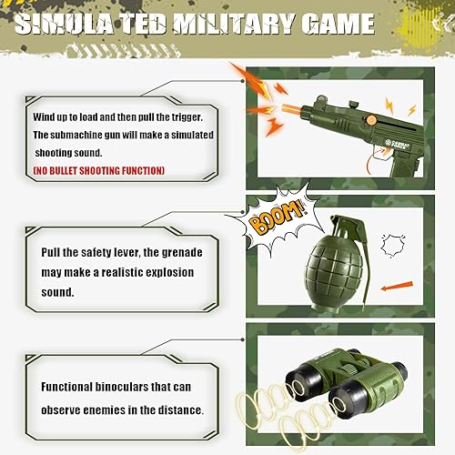 Miniatura 2 de Disfraz del ejército para niños, disfraz de soldado militar de Halloween, disfraz de fiesta de Halloween para niños de 3 a 10 años