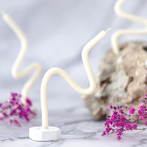 Miniatura 7 de BlueBee - Candelabros de abeja 100% naturales, velas cónicas altas y finas, 100 unidades