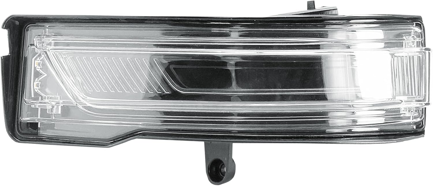 Replacement Driver Left Side Door Mirror Turn Signal Light Lamp Black Housing Indicator for RAM 1500 from 2019 to 2024