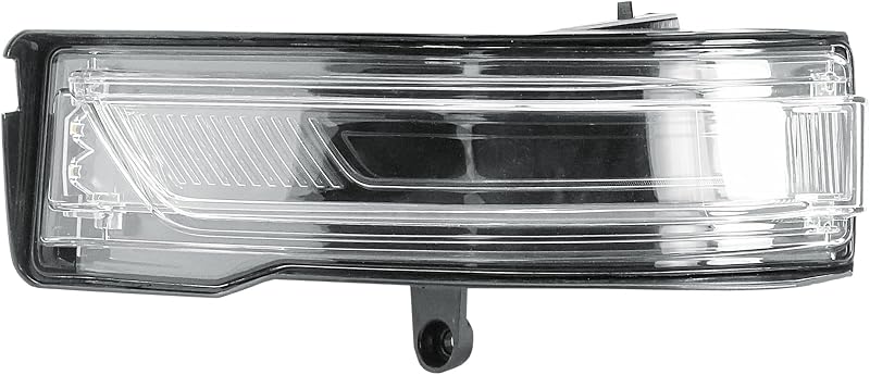 Luz de seta do retrovisor lateral esquerdo LONGLING LED com carcaça preta para RAM 1500 2019–2024 – 1 unidade