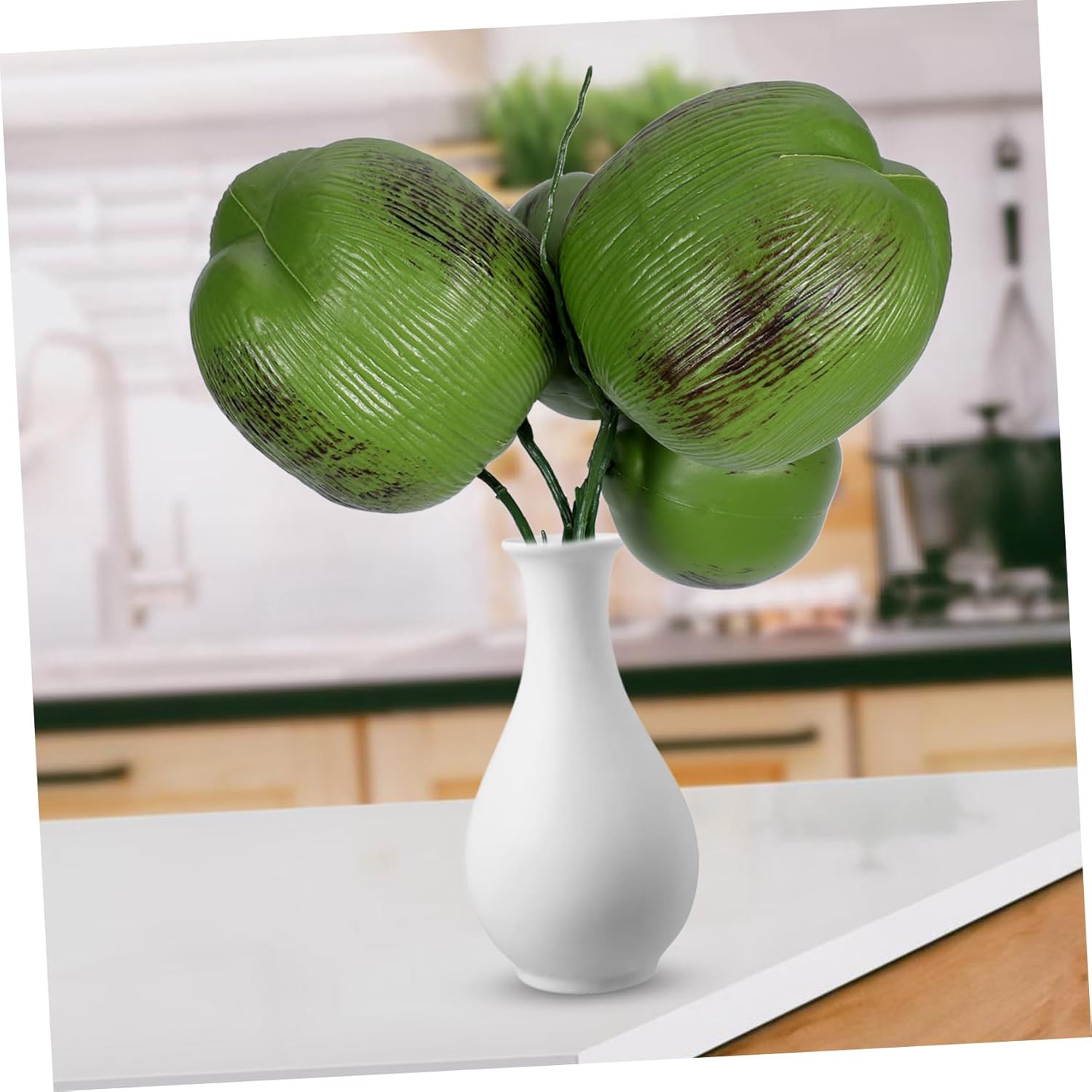 MAGICLULU Bunch Artificial Coconut Decoration Hawaiian for Luau Beach Centerpiece Lightweight Tropical Theme for Weddings and Events