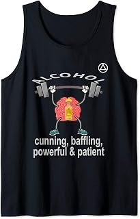 Alcohol Cunning Baffling Powerful and Patient AA Tank Top
