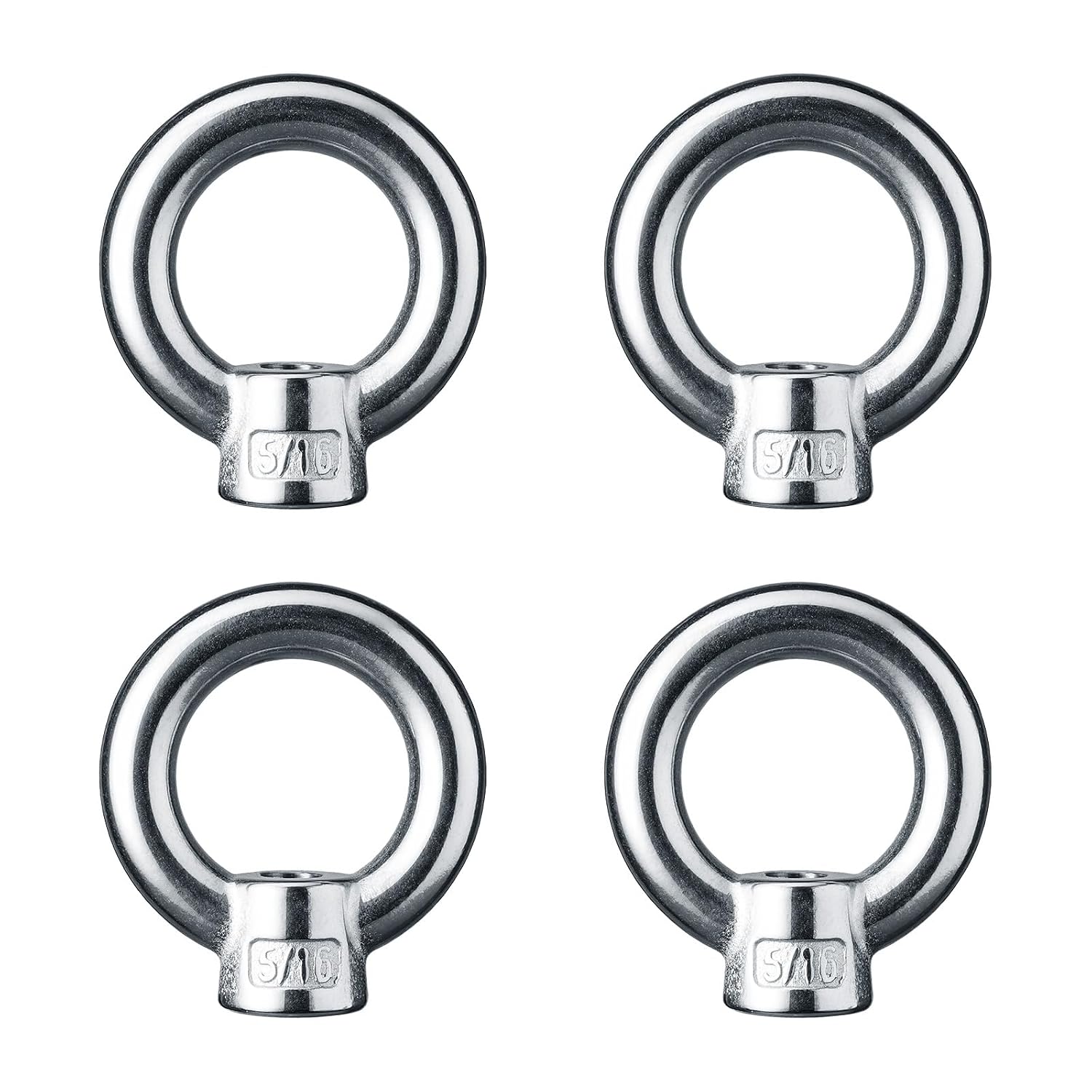 4 Pack 5/16" Lifting Eye Nuts- 304 Stainless Steel
