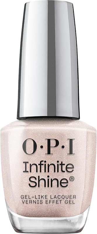 Esmalte de uñas con brillo infinito | Tonos rosa nude Crème & Shimmer | Desgaste y brillo tipo gel | Vegano, duradero, sin rayas.
