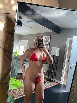 Buy SHERRYLO Thong Bikini Clear Straps Cheeky Brazilian Micro Thongs