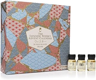 Japanese Whisky Advent Calendar 2023 Edition | Drinks by the Dram | 24 x 30ml Miniatures, 43.9% | Includes Hibiki, Yamazaki, Nikka, Chita and many more | [Kintsugi]