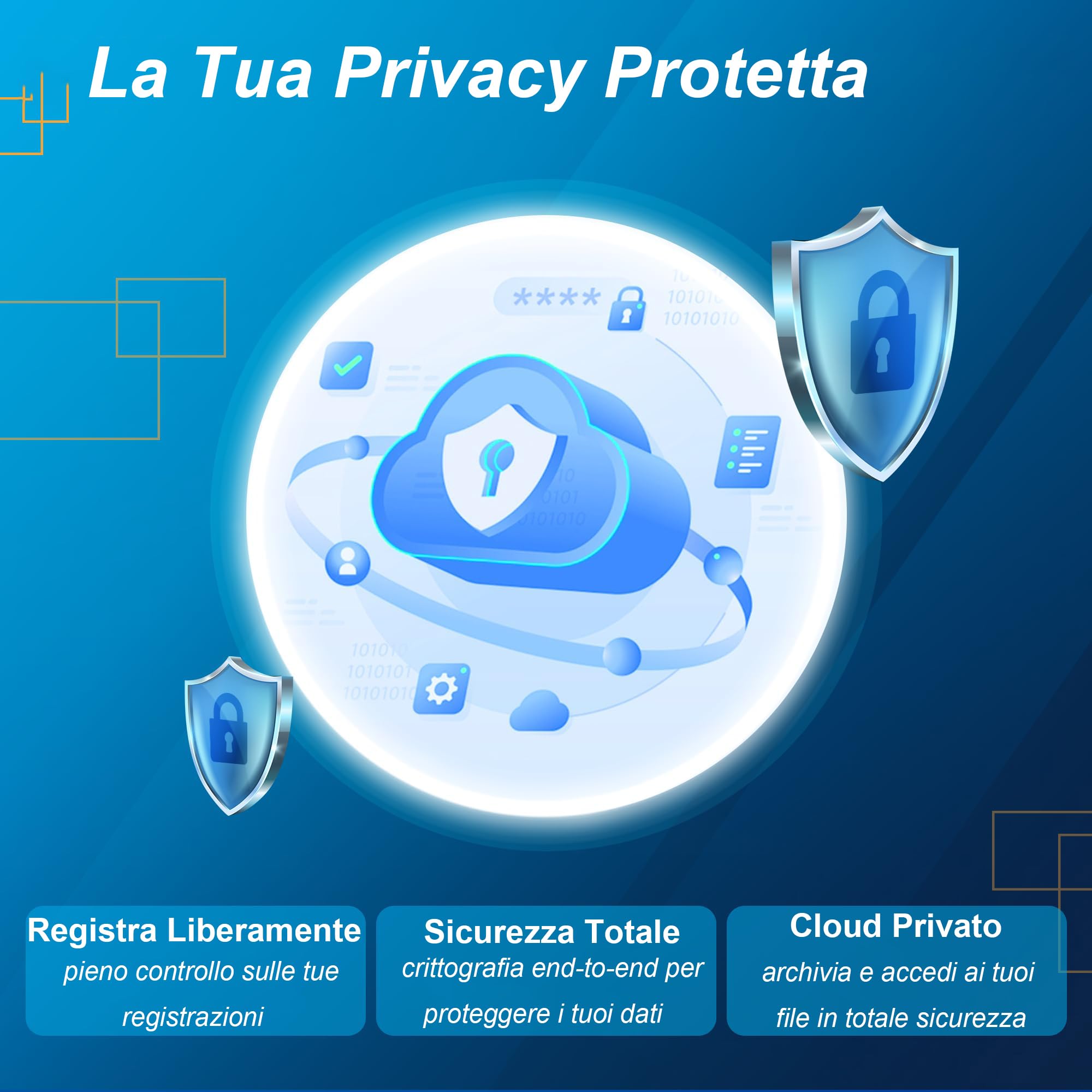 Volovivo Registratore vocale AI: trascrive, riassume e traduce in oltre 100 lingue con tecnologia AI Ideale per riunioni, apprendimento, chiamate e colloqui | Controllo app e cancellazione del rumore