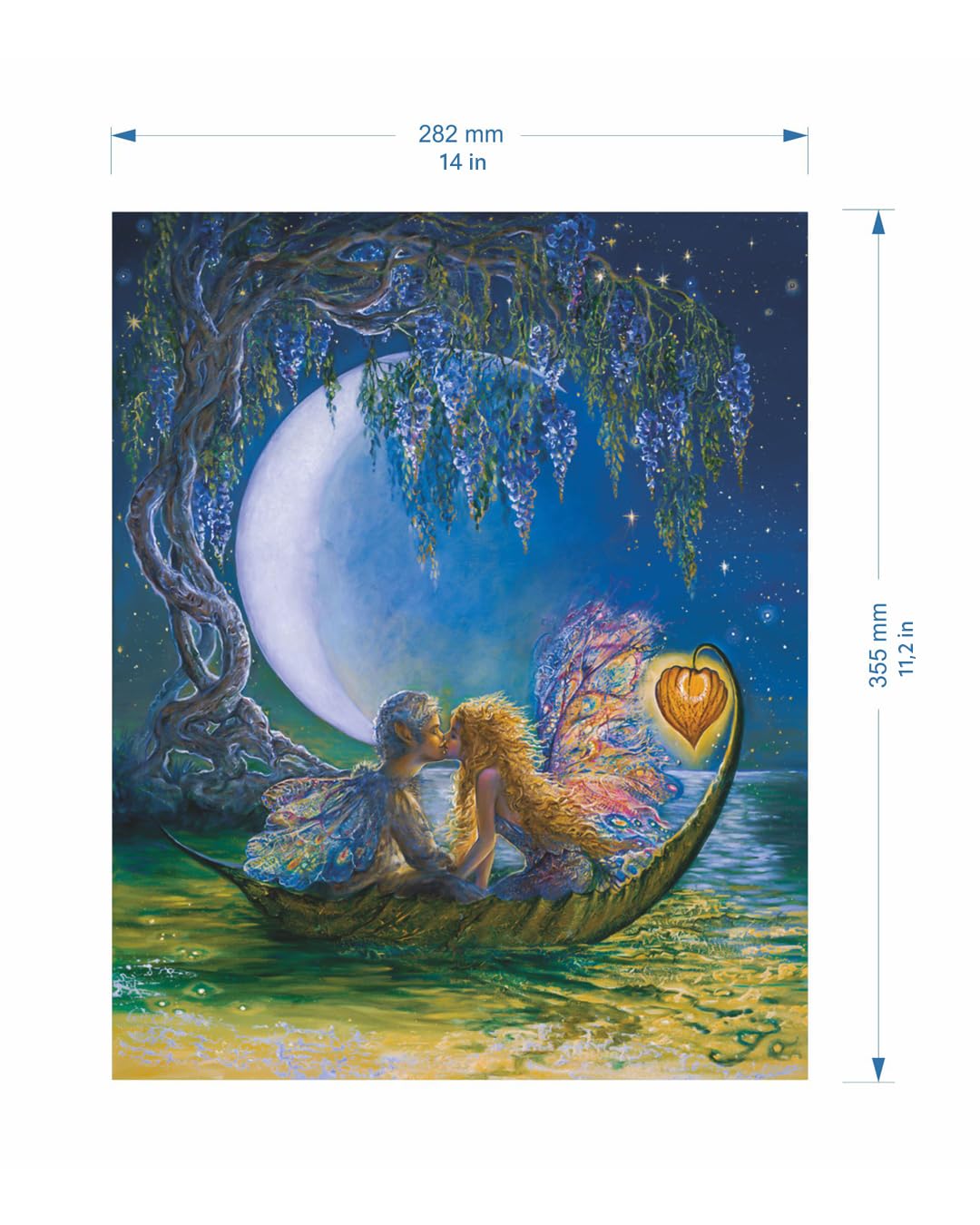 DAVICI Holzpuzzle | D8 - Wistera Moon | 250 Teile | Unterhaltung für Erwachsene und Kinder | Psychische Herausforderung | einzigartige Formen | unglaubliche Designs | Spitzendekoration | Geschenk |