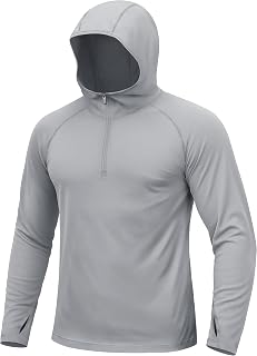 UV Sun Hoodie Herren Langarm, Reißverschluss