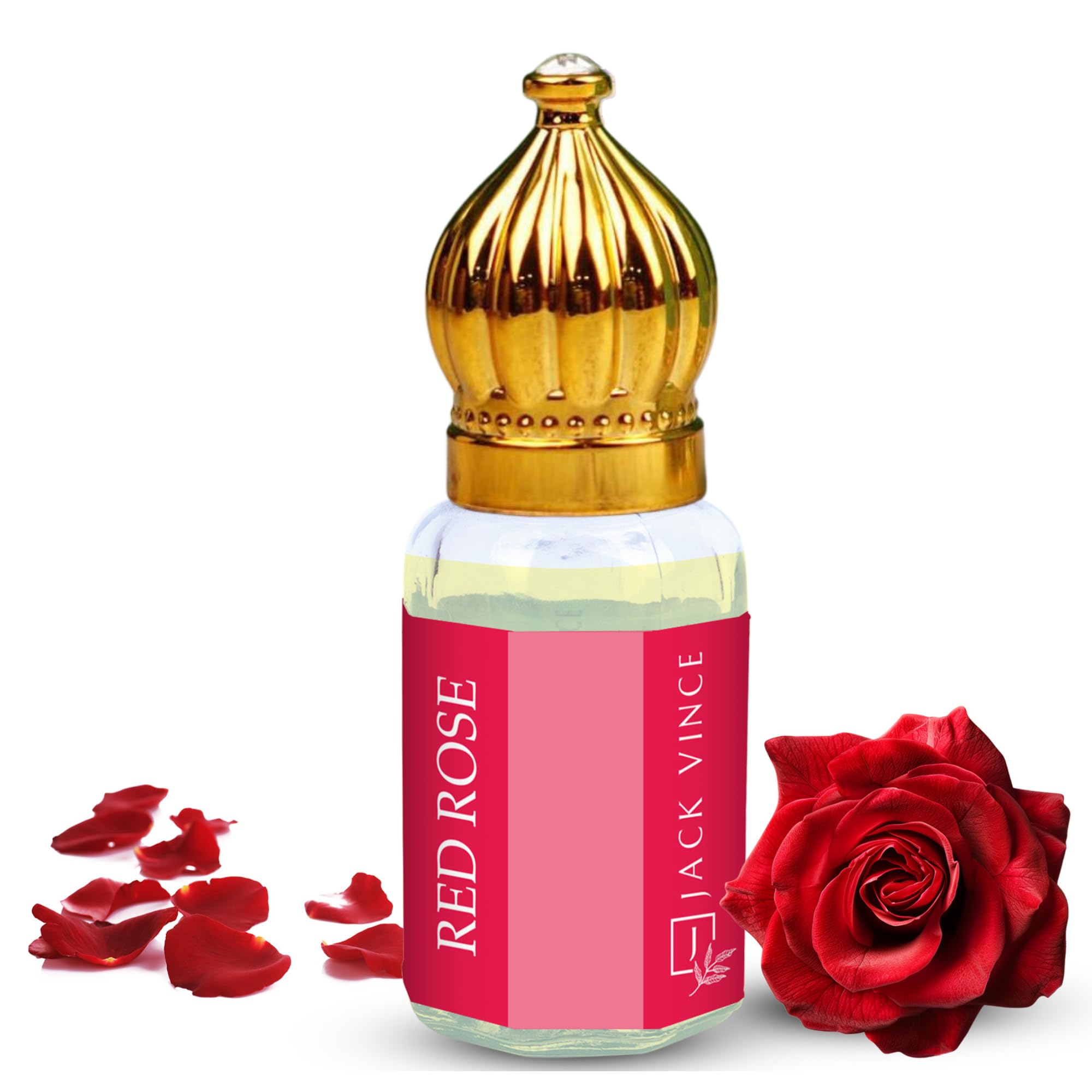 JACK VINCE Red Rose Attar Perfume | Long Lasting Natural Fragrance | Alcohol-Free | For Men & Women | 6ml-image-28