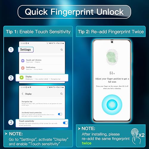Miniatura 2 de JETech Protector de pantalla para Samsung Galaxy S21 5G de 6.2 pulgadas, película de vidrio templado con herramienta de fácil instalación,