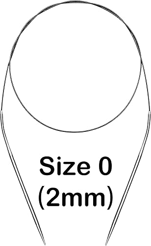 Miniatura 9 de Agujas de tejer circulares tamaño 15 agujas de tejer redondas grandes inoxidables 40 pulgadas