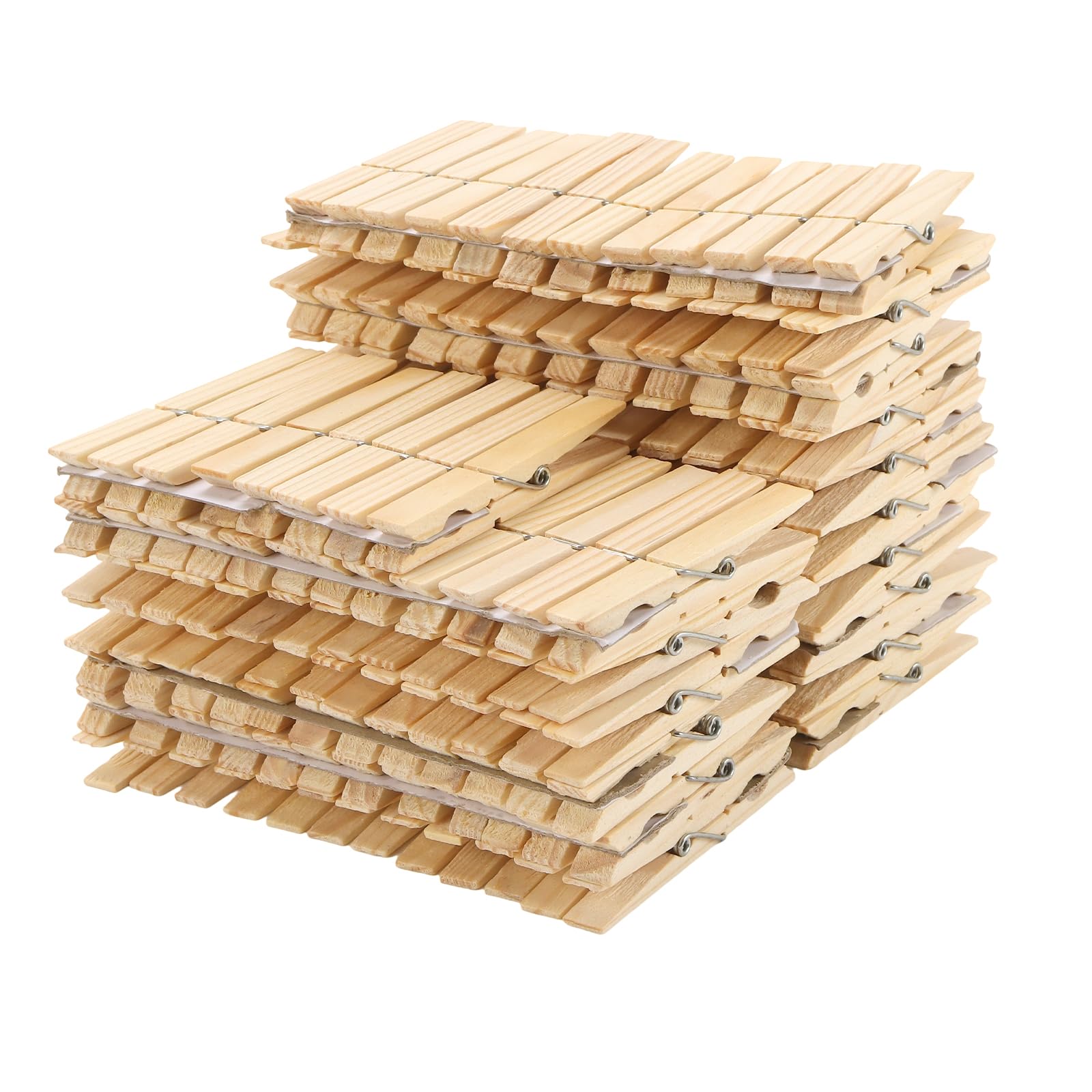 PINGEUI Wäscheklammern aus Holz, zum Aufhängen von Kleidung, Wäsche, Bildern, Handwerk, 8,9 cm, 200 Stück
