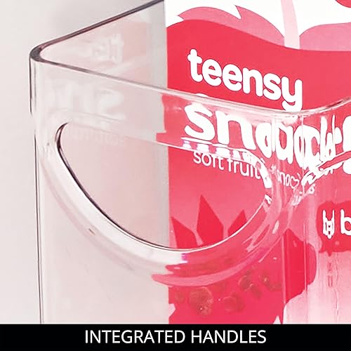 Miniatura 5 de iDesign Gabinete de plástico reciclado y despensa con asas integradas, 10 x 4.25 x 5 pulgadas, contenedor transparente