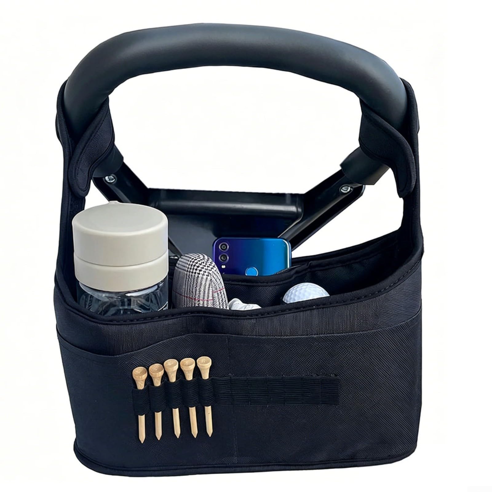 Sac de rangement pour chariot de golf sur le terrain pour ballons et gants