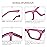 REAVEE 3 Pack Oprah Style Reading Glasses for Women Blue Light Blocking, Cute Oversized Square Computer Readers with Spring Hinge, Flower Rose Tea 2.25