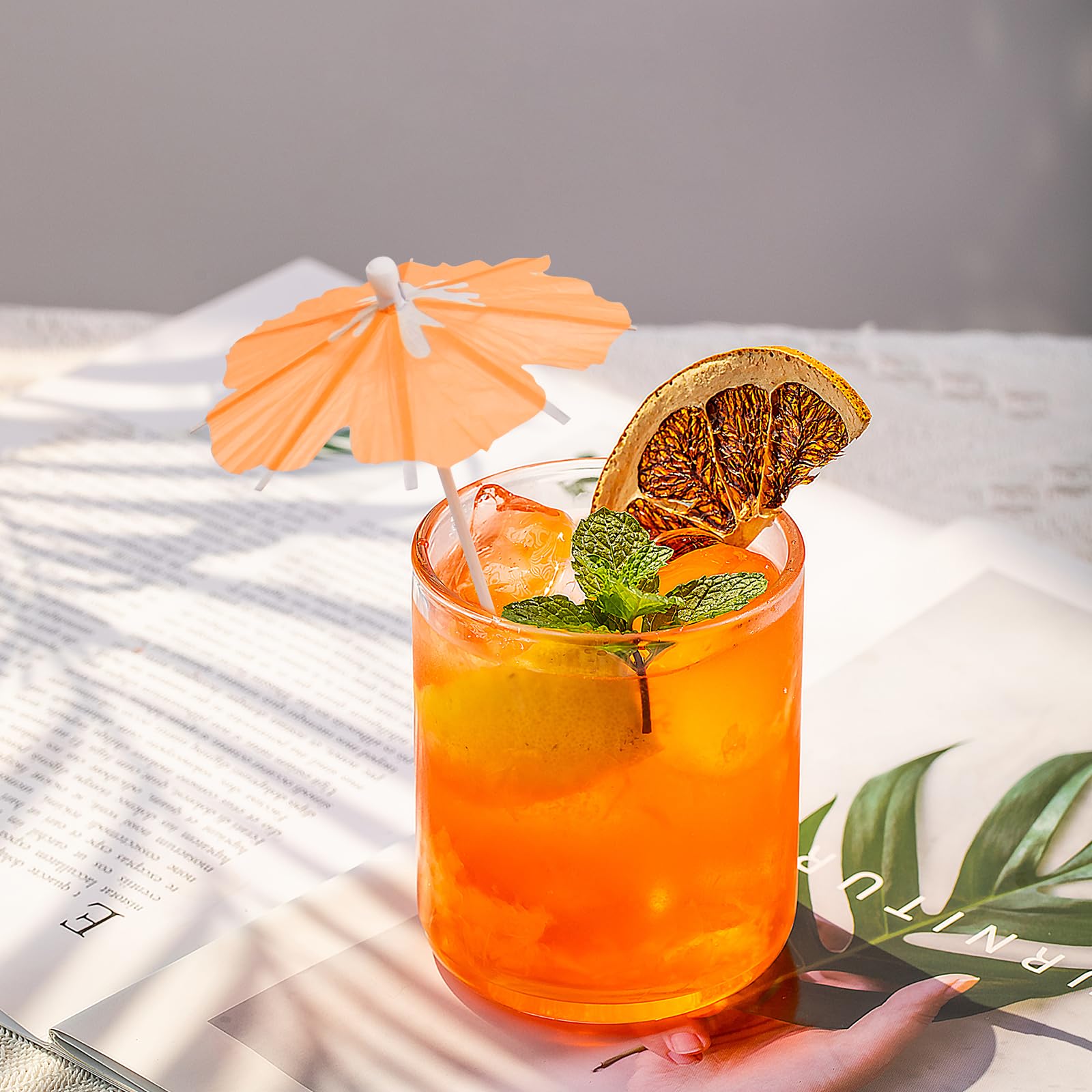 Parasols Cocktail TICKLELY - Lot De 100, Cure-Dents Bois, Décoration Boisson Festive