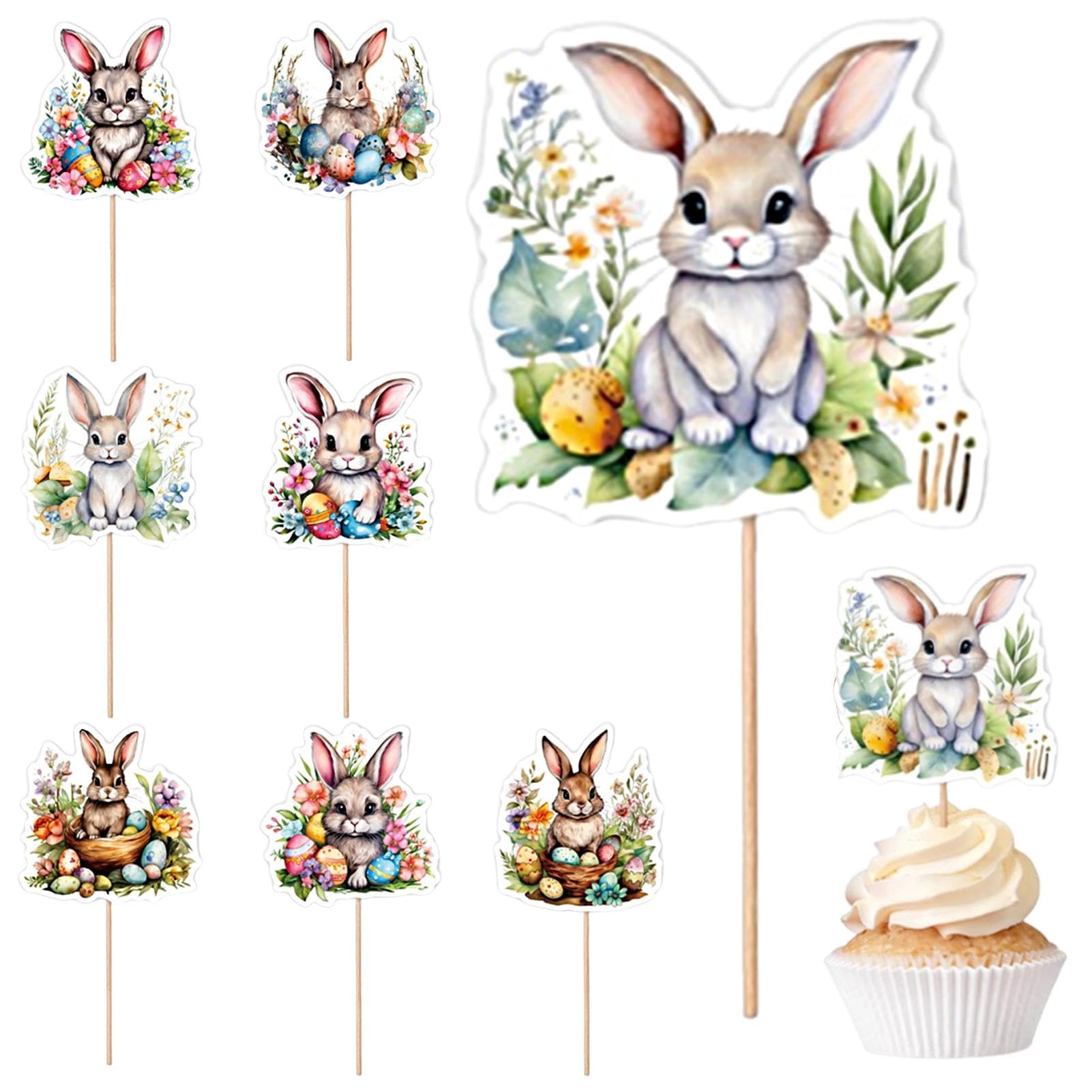 Rsstarxi イースターバニー カップケーキトッパー グリッター ウサギ 耳 カップケーキピック ハッピーイースターテーマ ベビ Gexolenu  24個 ゴールド 両面 3歳の誕生日 カップケーキトッパー グリッター 3歳 ケーキピック 装飾 サードハッピーバースデーパーティー Amazon  ..., image size:1601x1601