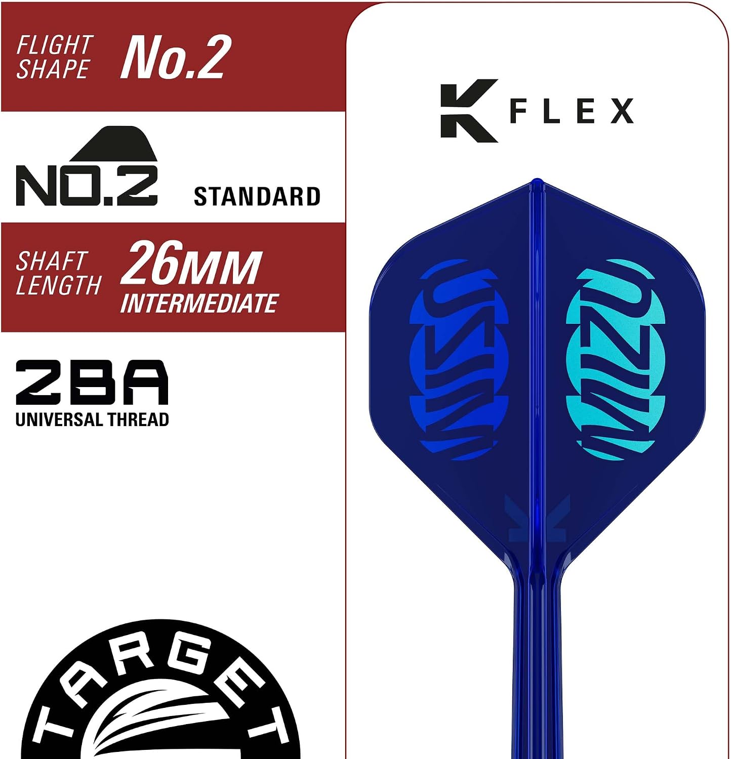Target Japan Mizu Series Steel Tip Darts with Kflex, 23G/24G | 90% Tungsten Darts, K-Flex No. 2 Steering Wheels and Shafts, Swiss Storm Nano Points and SP Tool Included