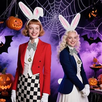 White Bunny Hasenohren-Set – 3-teilig Mit Stirnband, Fliege & Schwanz Für Kostümpartys