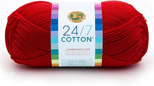 (1 madeja) Hilo de algodón 247, rojo