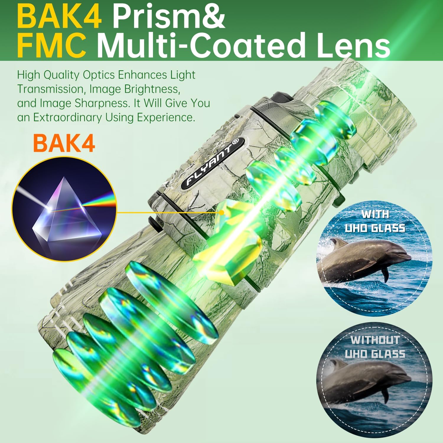 20x50 High Powered Binoculars for Adults, Waterproof Binoculars with Low Light Vision for Bird Watching Hunting Camping Travel Cruise Hiking Sports Stargazing, Unique Gifts for Men