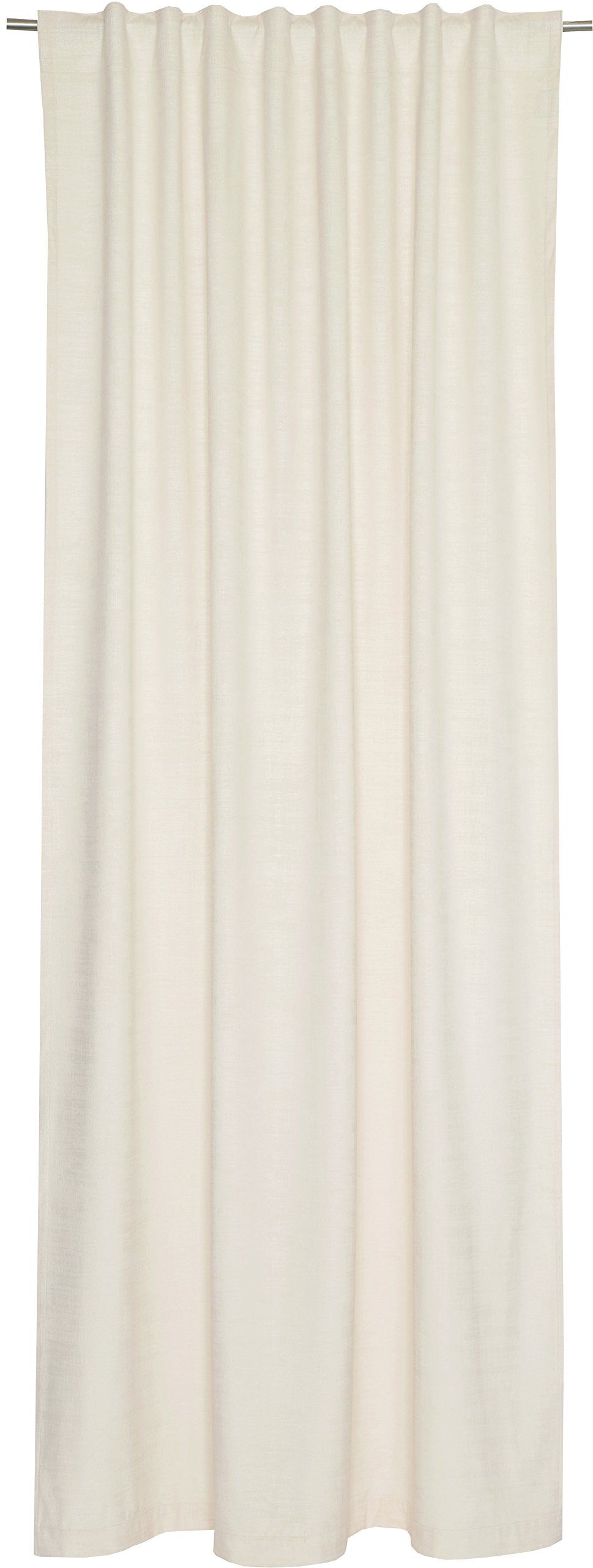 Schöner Wohnen 100 Percent Polyester Curtain with Hidden Loops, natural, 250 x 140 cm