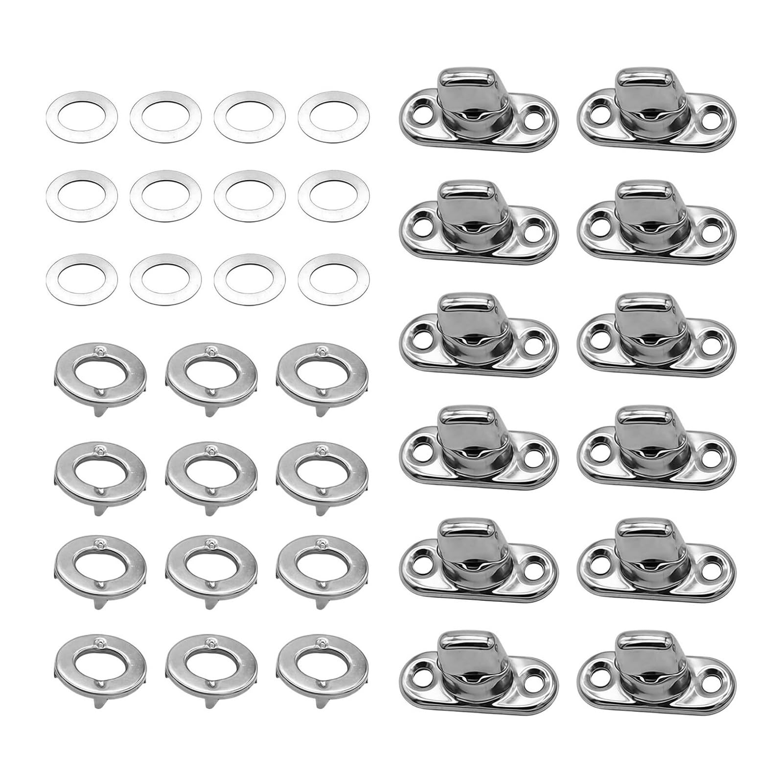 Greabuy 12Pcs Anti Theft Alloy Luggage Fasteners Clasps Luggage Hardware Accessory for Bags Making Luggages and Handbags Repair Anti Theft
