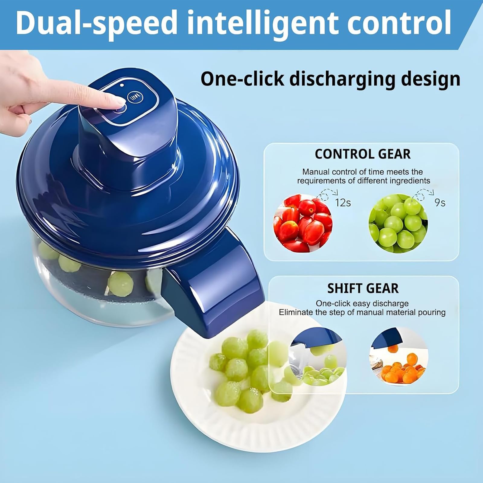 Pelapatate Elettrico per UVA, pelapatate Automatico per Frutta e Aglio