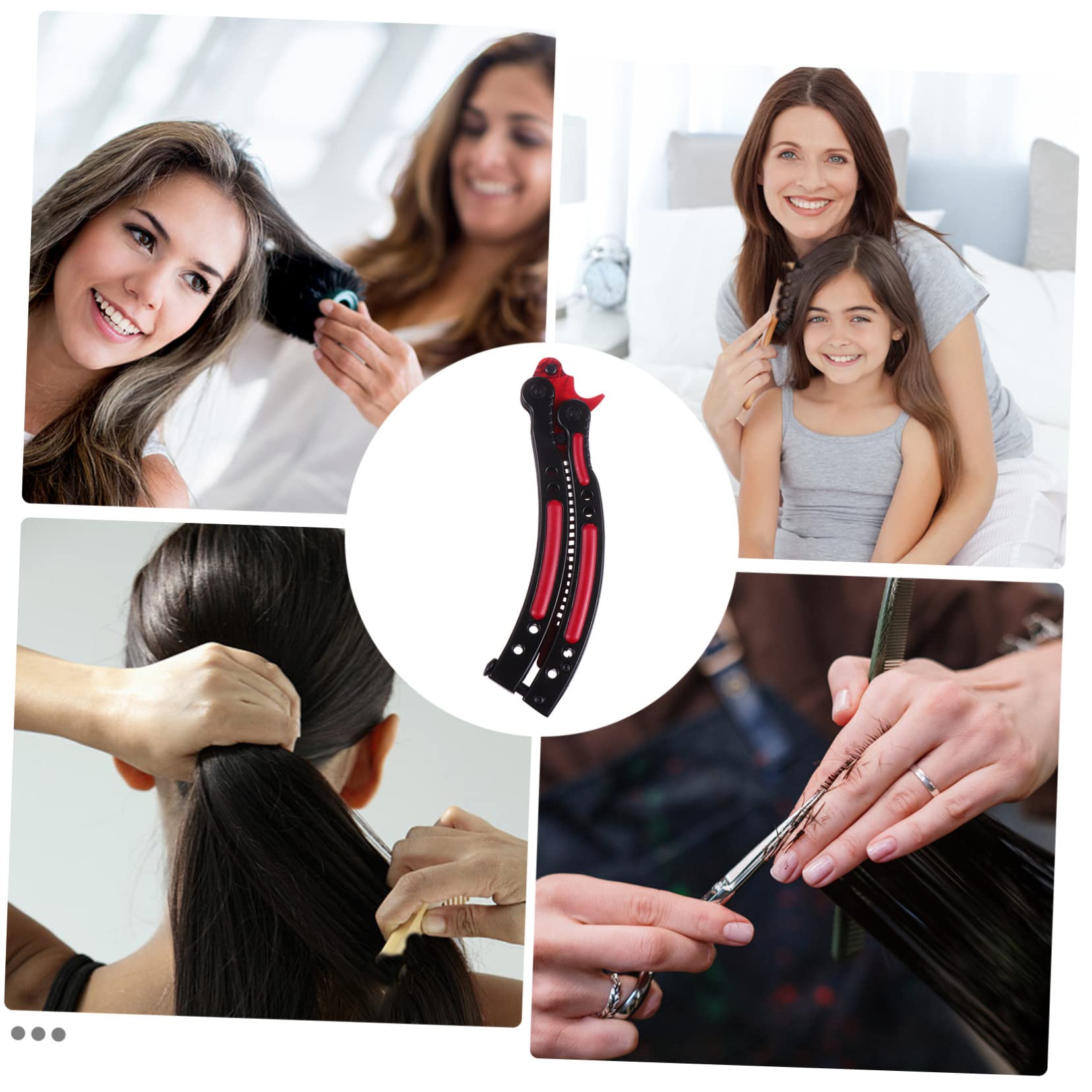 DOITOOL Peine De Peluquería De Acero Inoxidable Diseño Curvado Para Hombres y Mujeres Herramienta Profesional Para Estilizar Peinados Salones y Uso Personal