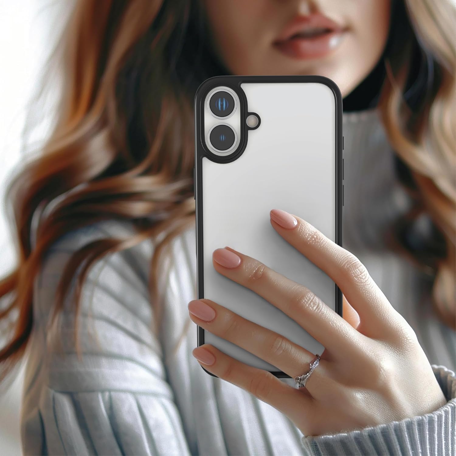 EGOTUDE for iPhone 17 Case, Polycarbonate Hard Back Cover, Anti-Yellowing Clear Transparent — Amazon image 6
