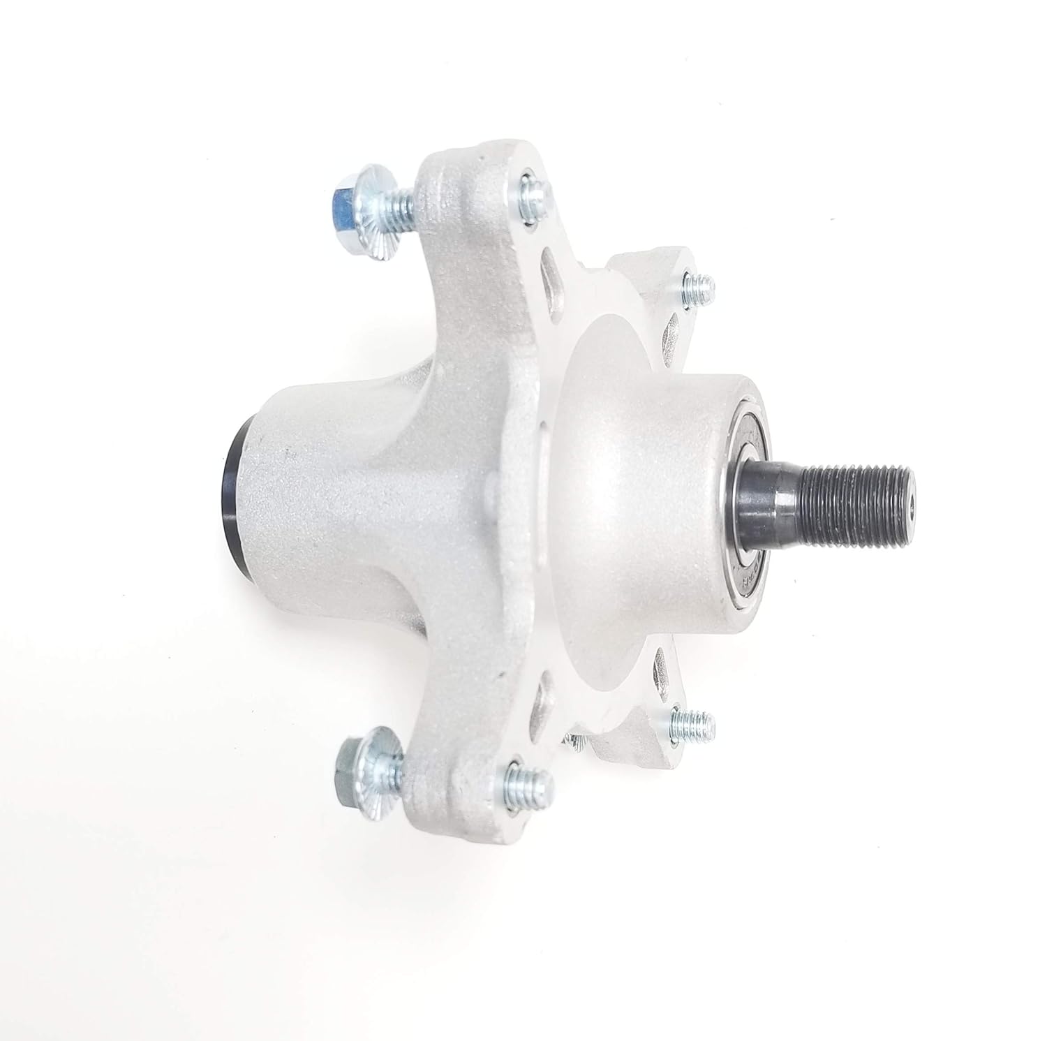 Improved Spindle Assembly w/Threaded Mounting Holes - Compatible with: Toro or Exmark Includes 121-0751 117-7267 housing with Bearings, 117-7268 Shaft, Mounting Bolts