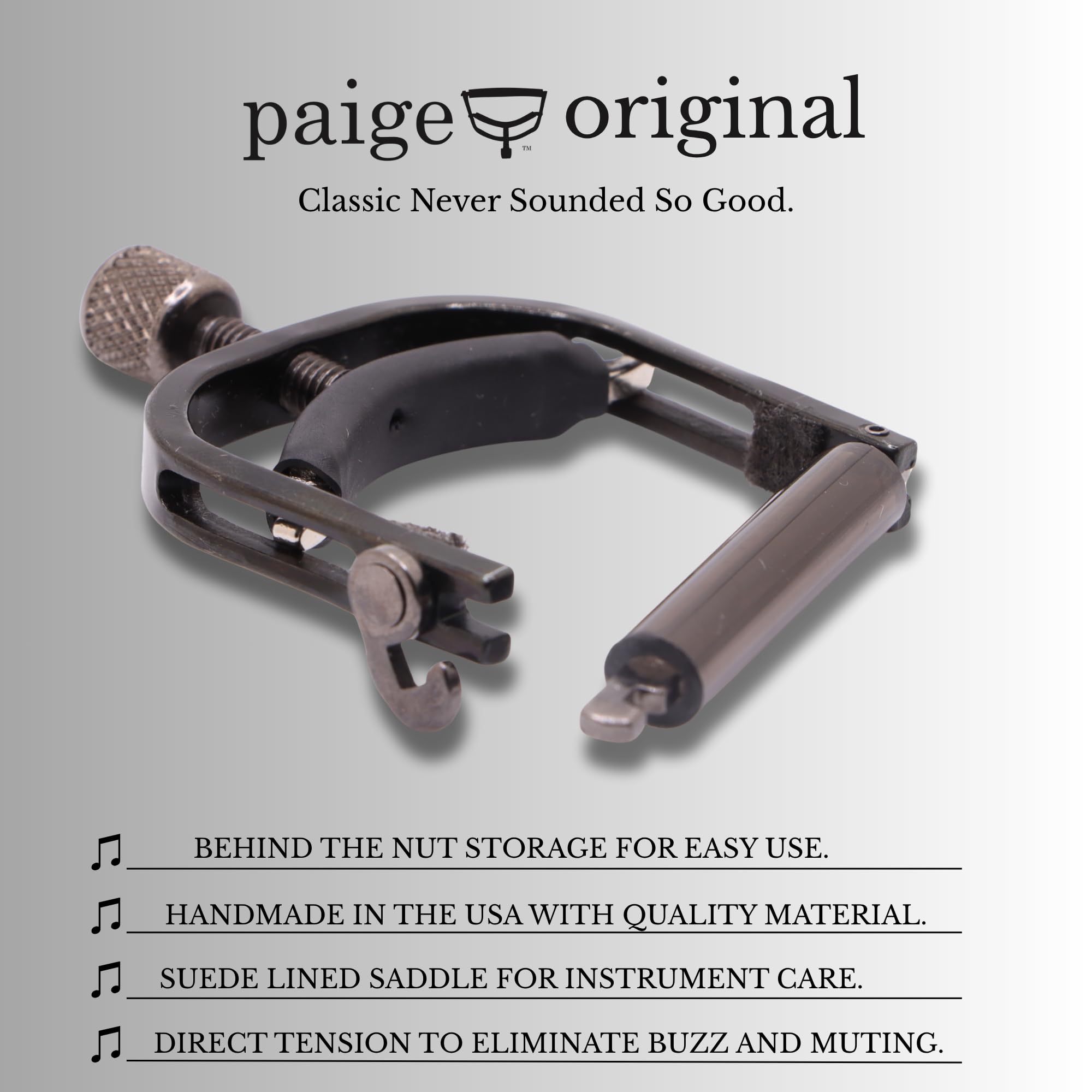 Paige P-BE Original Capo, Banjo/Mandoline, czarny