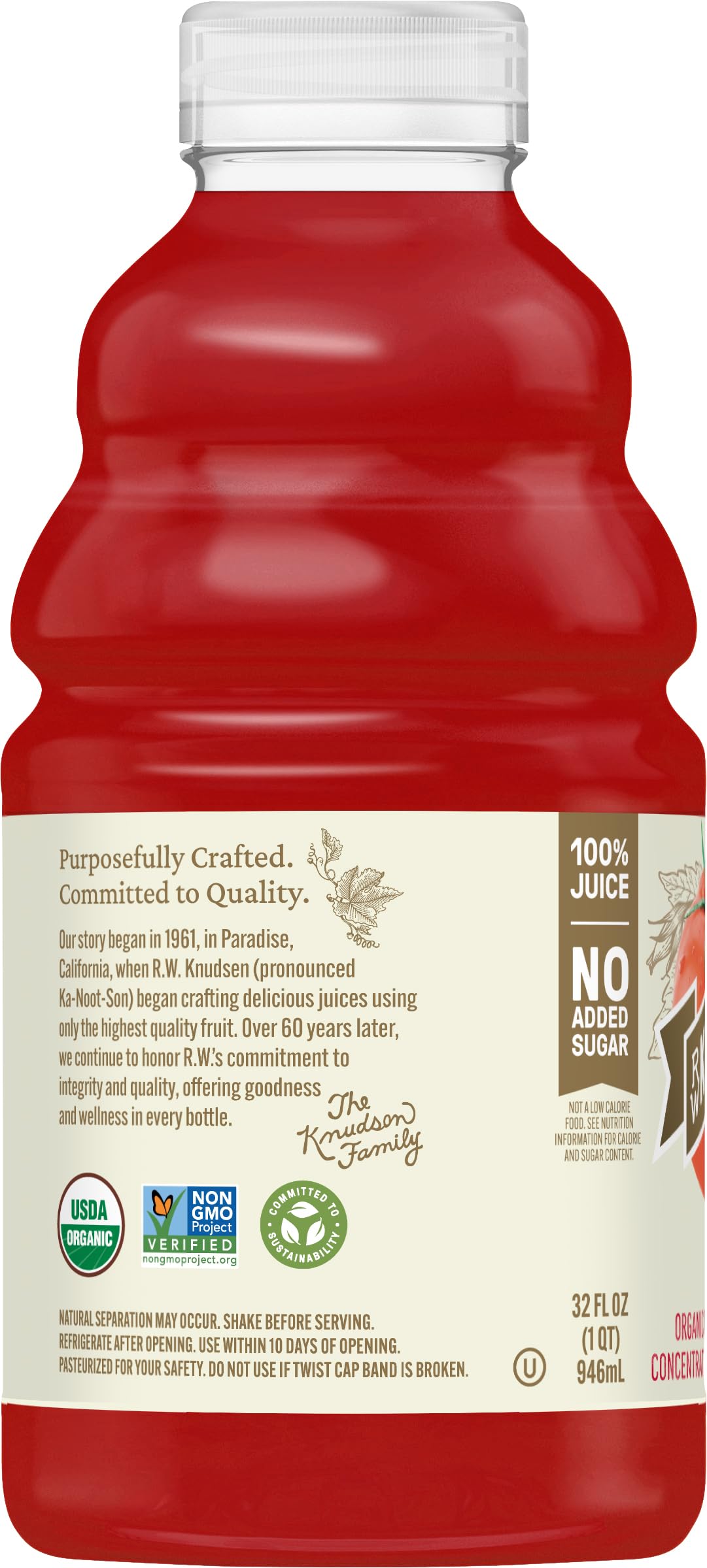R.W. Knudsen Organic Tomato Juice, 32 fl oz (Pack of 1)