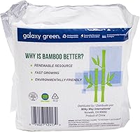 Vista 6 de Servilleta de papel desechable de bambú de 2 capas (100 unidades x paquete de 12)