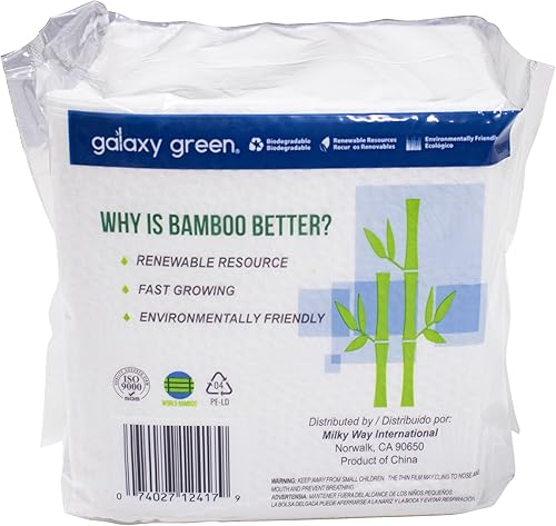 Miniatura 6 de Servilleta de papel desechable de bambú de 2 capas (100 unidades x paquete de 12)