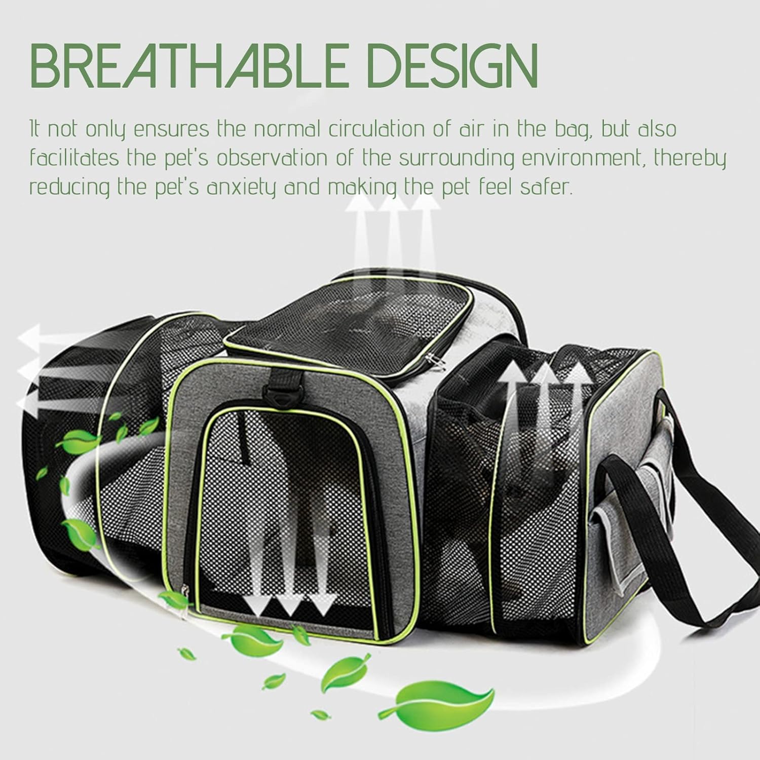 Cat Dog Carrier Expandable Pet Carrier Airline Approved,Travel Dog Carriers for Small Dogs Cat,Soft-Sided Collapsible Pet Travel Carrier with Removable Mat Breathable Mesh