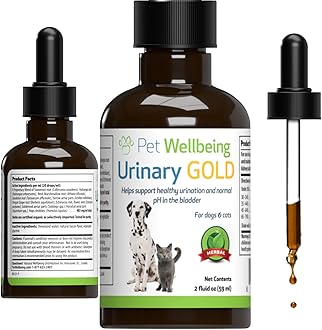 Urinary Gold for Dogs - Supports Urinary Tract Health, Normal Frequency, Healthy Immune Response, Stoneroot, Hydrangea - Veterinarian-Formulated Herbal Supplement 2 oz (59 ml)