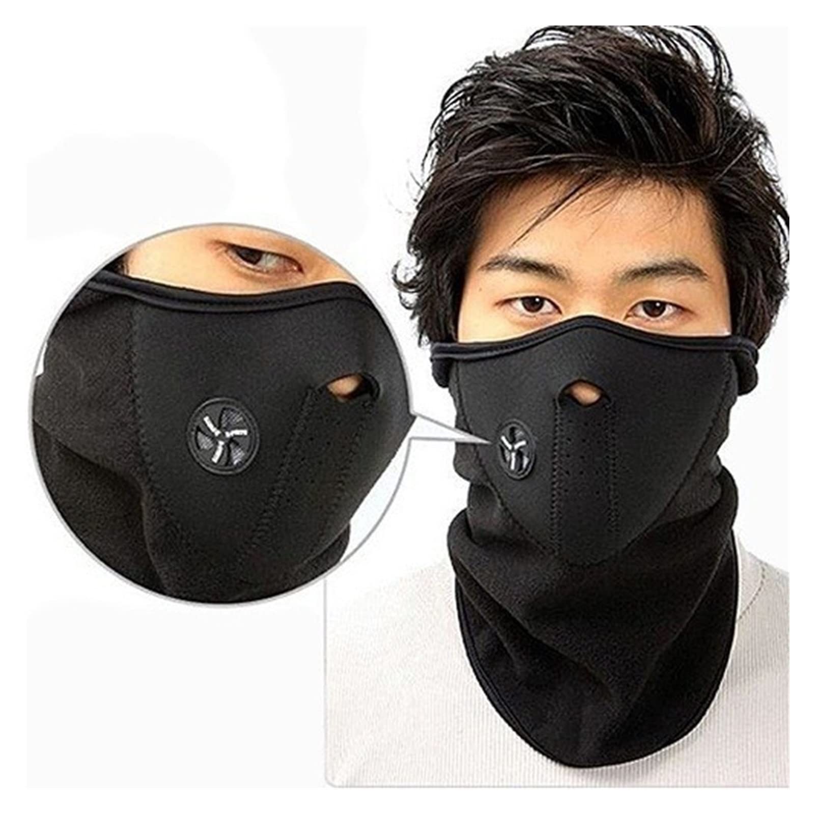 Windproof Fahrradfahrrad Fahrradmaske Ski Snowboard -Außenmasken Staubhals warme halbe Gesichtsmaske Winter Sportmaske