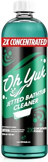 Oh Yuk Jetted Tub Cleaner 2X Concentrated – Deep Cleaning Jetted Bathtub & Jacuzzi Cleaner for Tub Systems with Jets – Removes Buildup – 16 fl oz