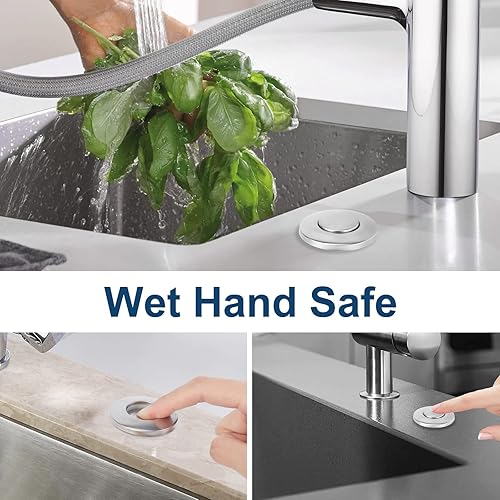 Miniatura 6 de Kit de interruptor de aire para eliminación de basura, interruptor de aire superior del fregadero con certificación UL para eliminación de residuos