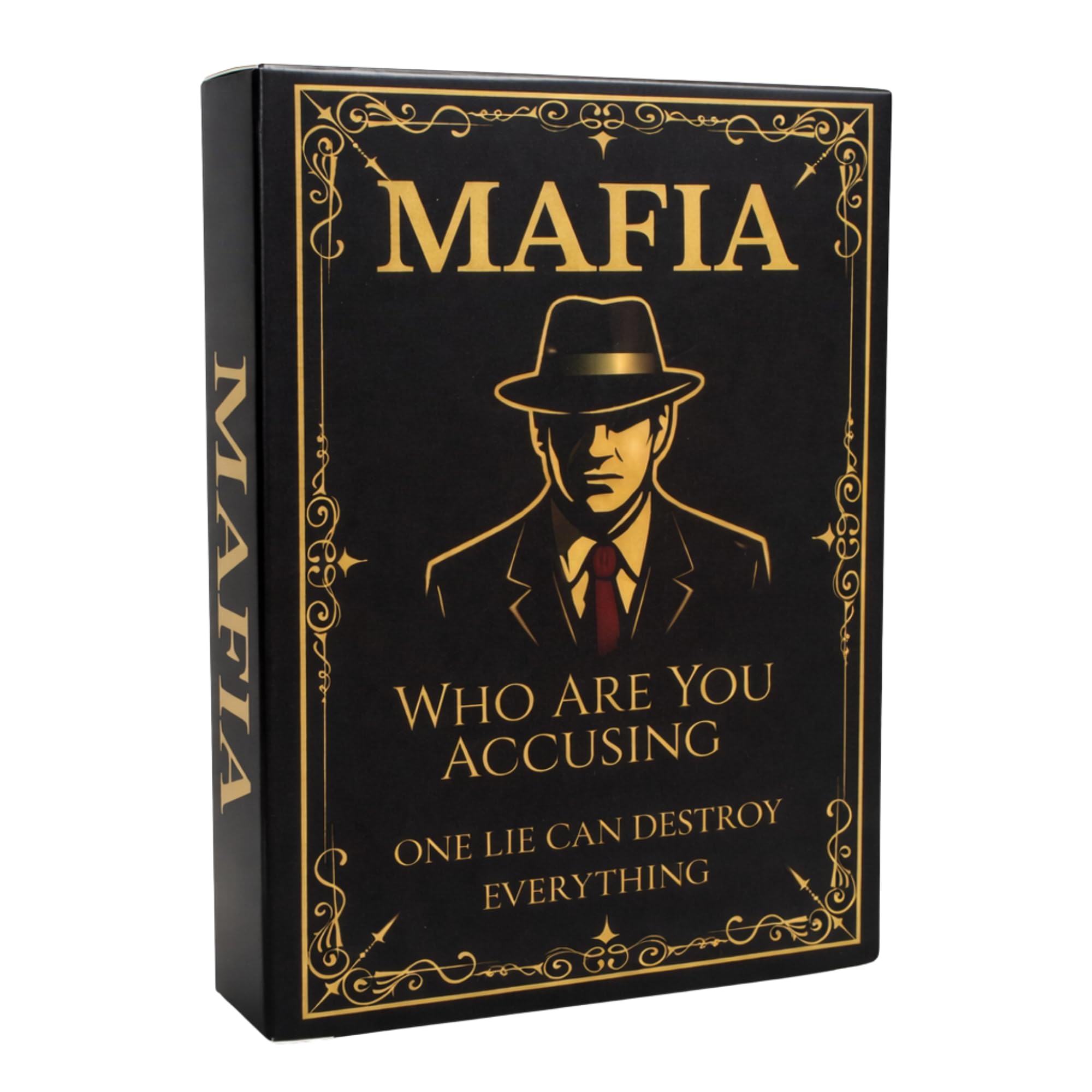 The Black Hand Mafia Card Game – Social Deduction Party Game for 4-16 Players | Family & Friends Game Night | Bluffing Strategy Game with Unique Roles & Chaos Mode Cards | Easy to Learn