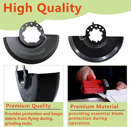 Miniatura 5 de 43-54-1220 Amoladora angular de seguridad para amoladora angular Milwauke 2780-20, 2781-20, 6117-30, 6117-31, 6124-30 (protector de hoja de rueda de